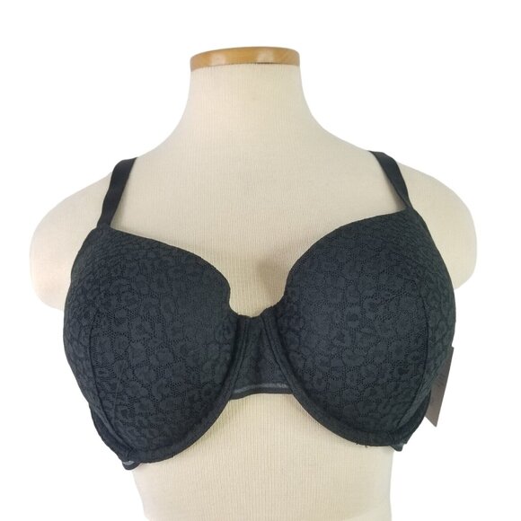 Womens Auden Black Demi Bra Everyday Lightly Lined Size 40C - Picture 1 of 4